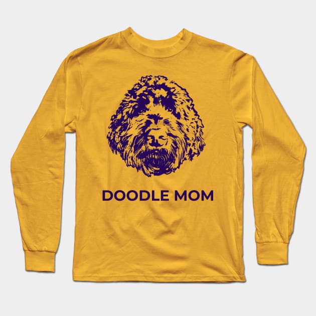 Doodle Mom Long Sleeve T-Shirt by TimeTravellers